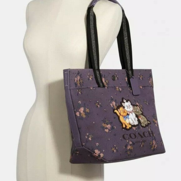 COACH Disney Tote Bag Rose Bouquet Aristocats - Picture 4 of 4